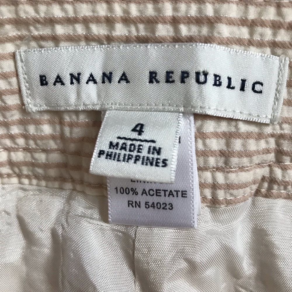 [SOLD] Banana Republic Tan Striped Pants - Picture 4 of 7
